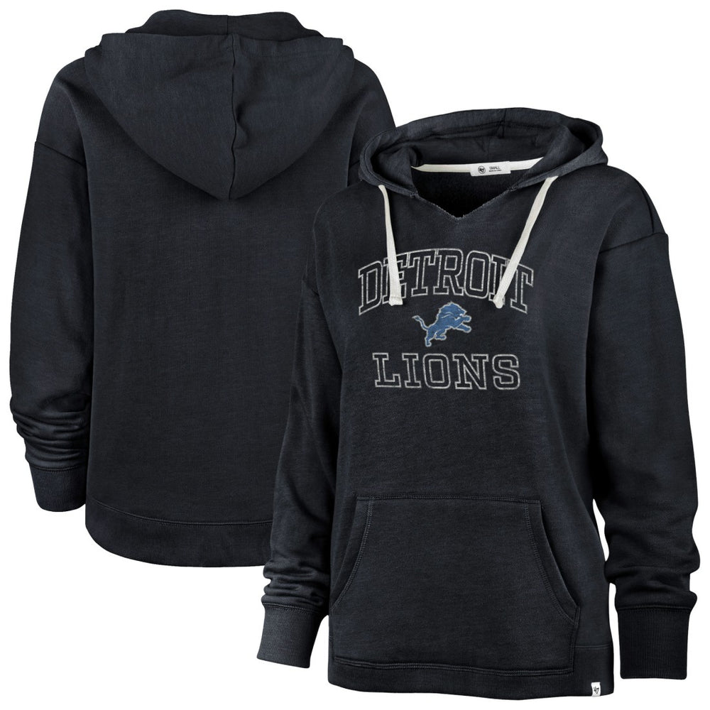 Detroit Lions '47 Women's Plus Size Clarity Kennedy Pullover Hoodie | NFL Discount