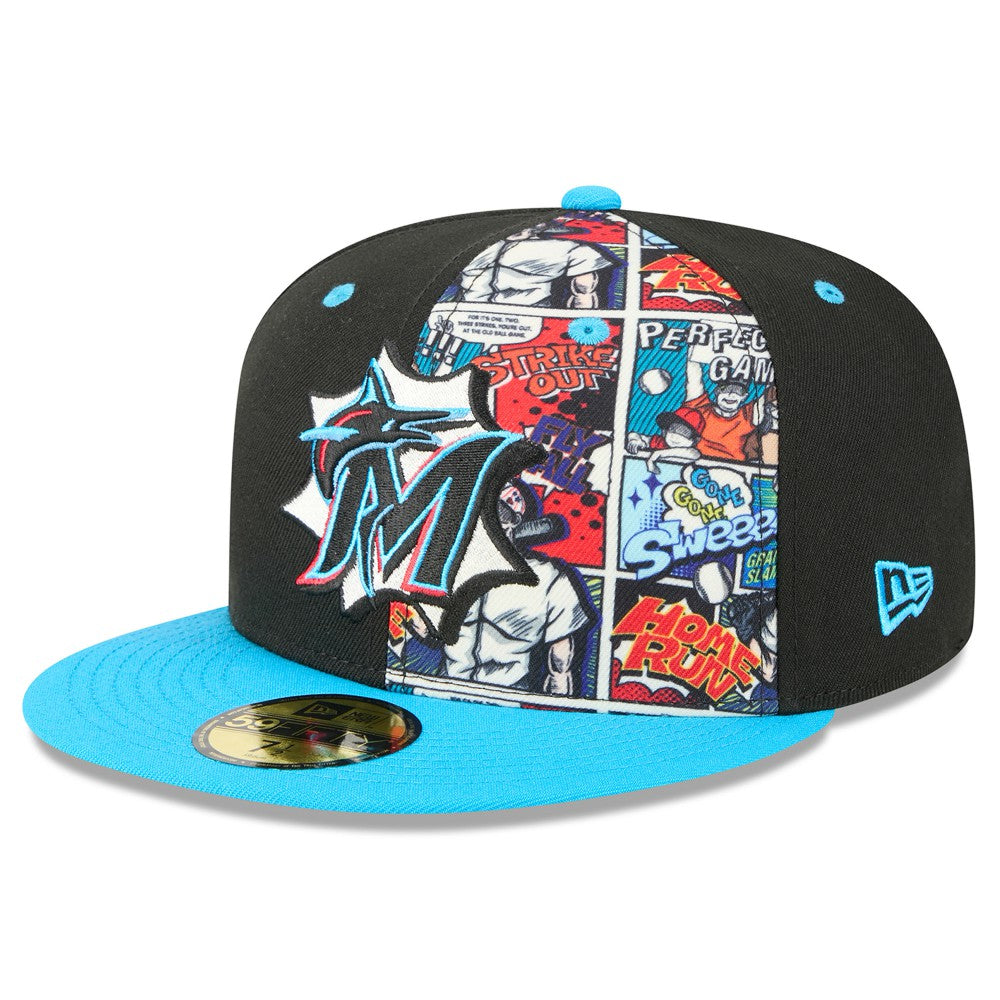 Miami Marlins New Era 2025 MLB Diamond Hero Edition 59FIFTY Fitted Hat - MLB Hats