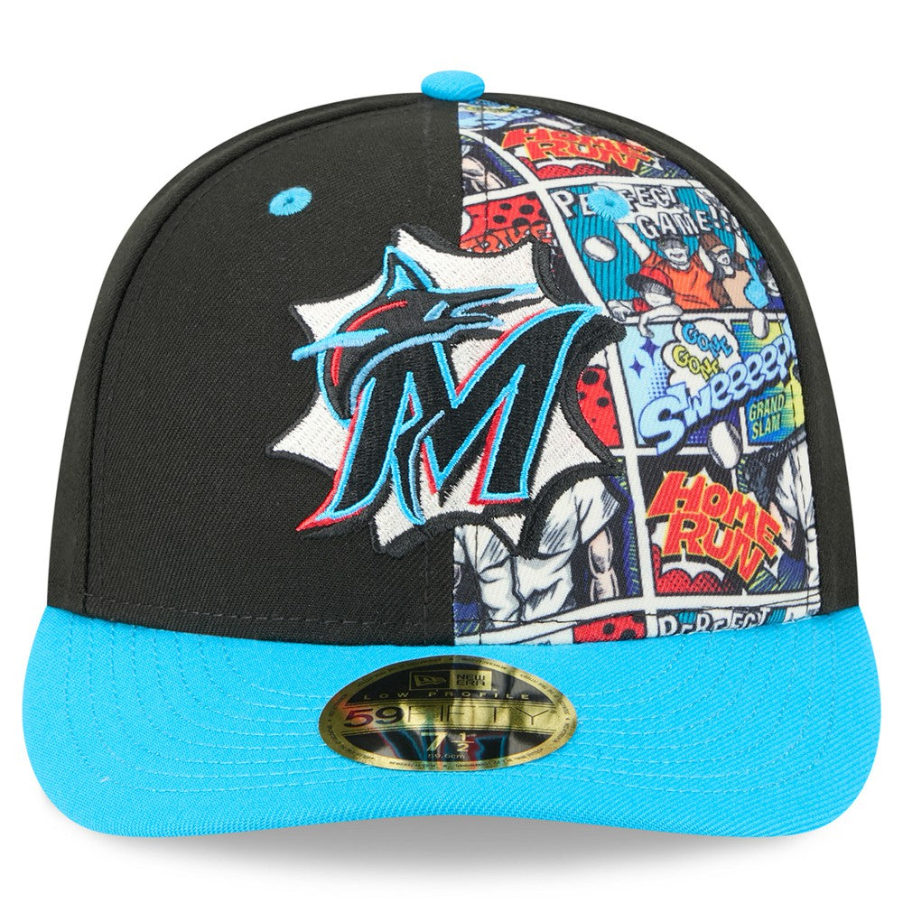 Miami Marlins New Era 2025 MLB Diamond Hero Edition Low Profile 59FIFTY Fitted Hat - MLB Hats
