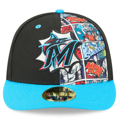 Miami Marlins New Era 2025 MLB Diamond Hero Edition Low Profile 59FIFTY Fitted Hat - MLB Hats