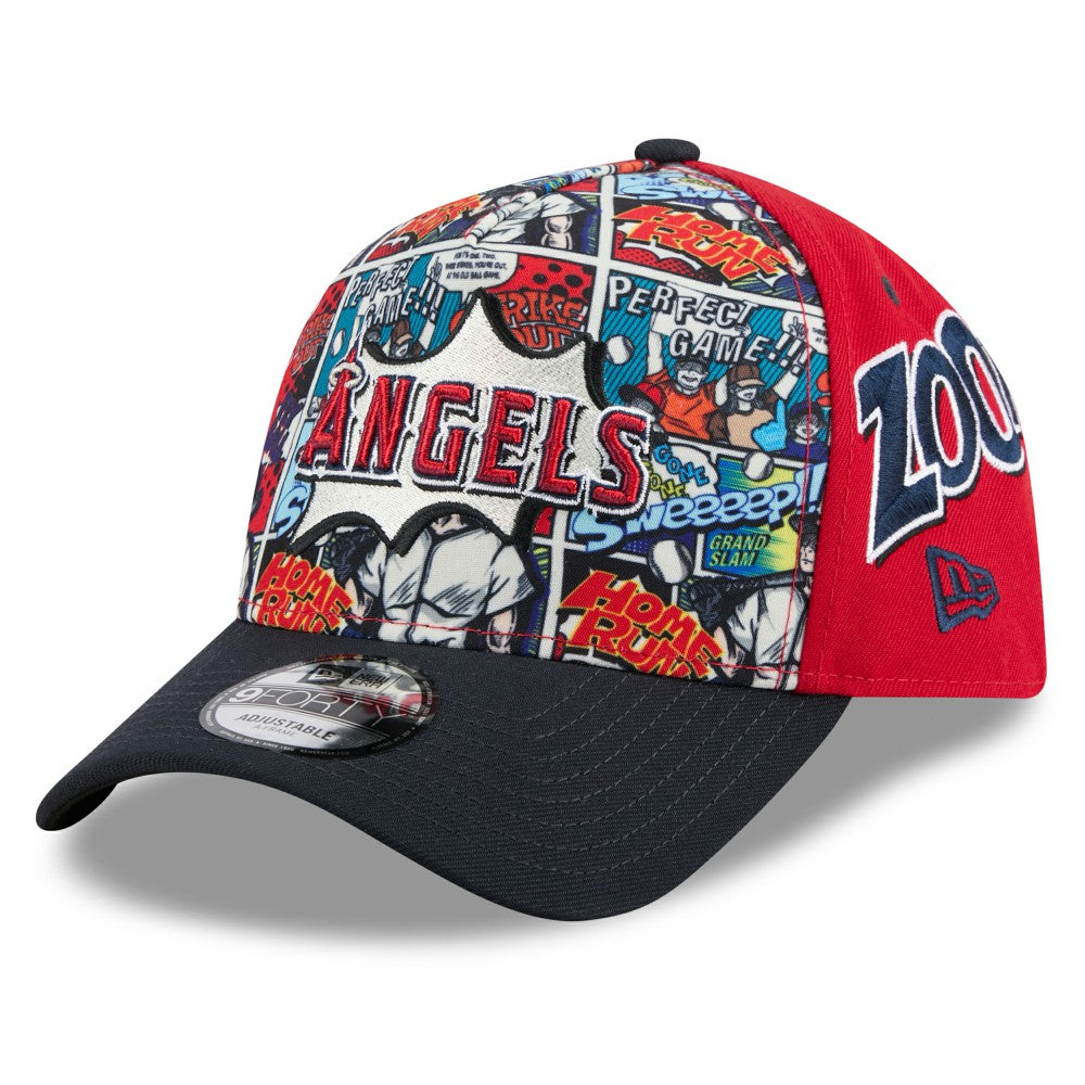 Los Angeles Angels New Era Youth 2025 MLB Diamond Hero Edition A-Frame 9FORTY Adjustable Hat - MLB Hats