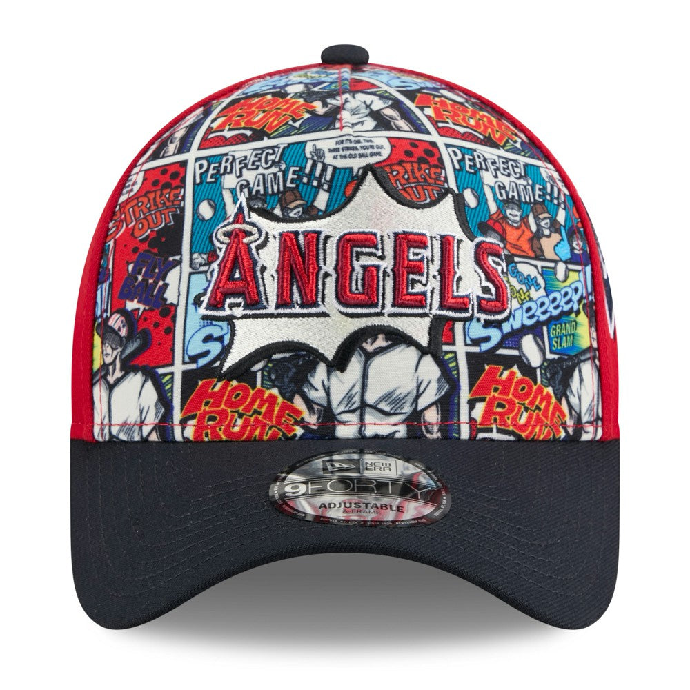 Los Angeles Angels New Era Youth 2025 MLB Diamond Hero Edition A-Frame 9FORTY Adjustable Hat - MLB Hats