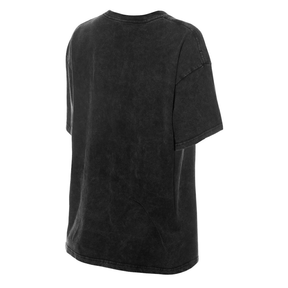 Black Chicago Bulls Women's Throwback Mineral Wash Oversized T-Shirt sale | NBA
