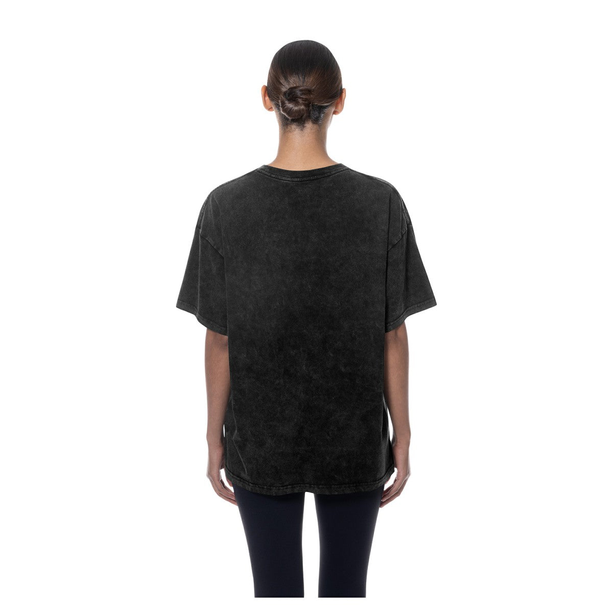Black Minnesota Timberwolves Women's Throwback Mineral Wash Oversized T-Shirt | NBA