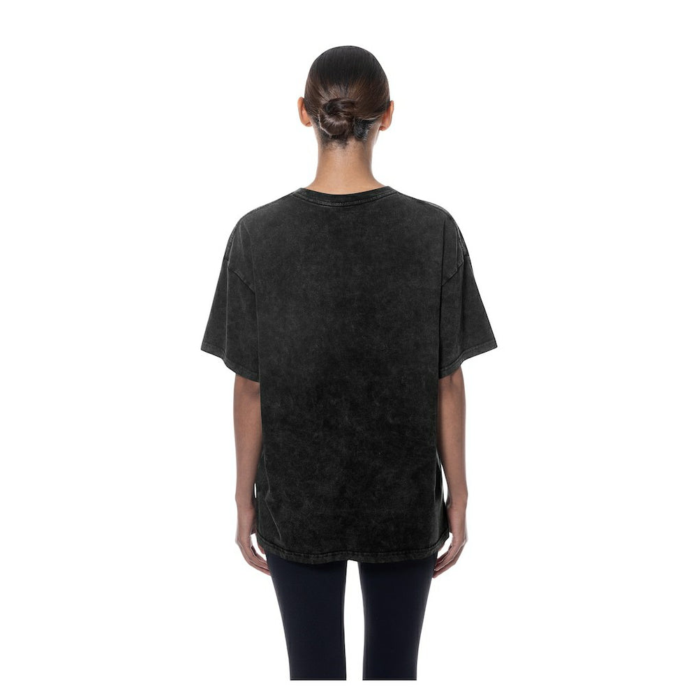 Black Golden State Warriors Women's Throwback Mineral Wash Oversized T-Shirt sale | NBA