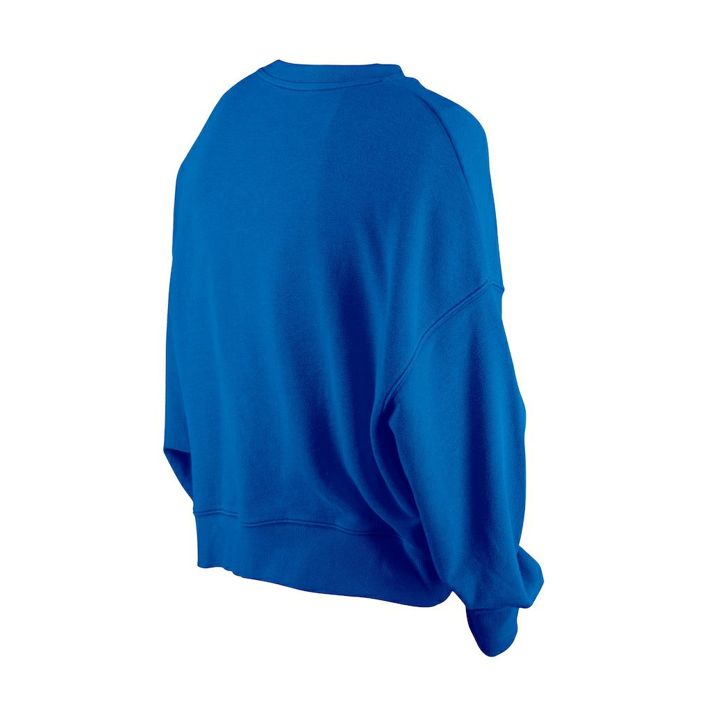 Blue Dallas Mavericks Women's Boxy Throwback Mineral Wash Sweatshirt sale | NBA
