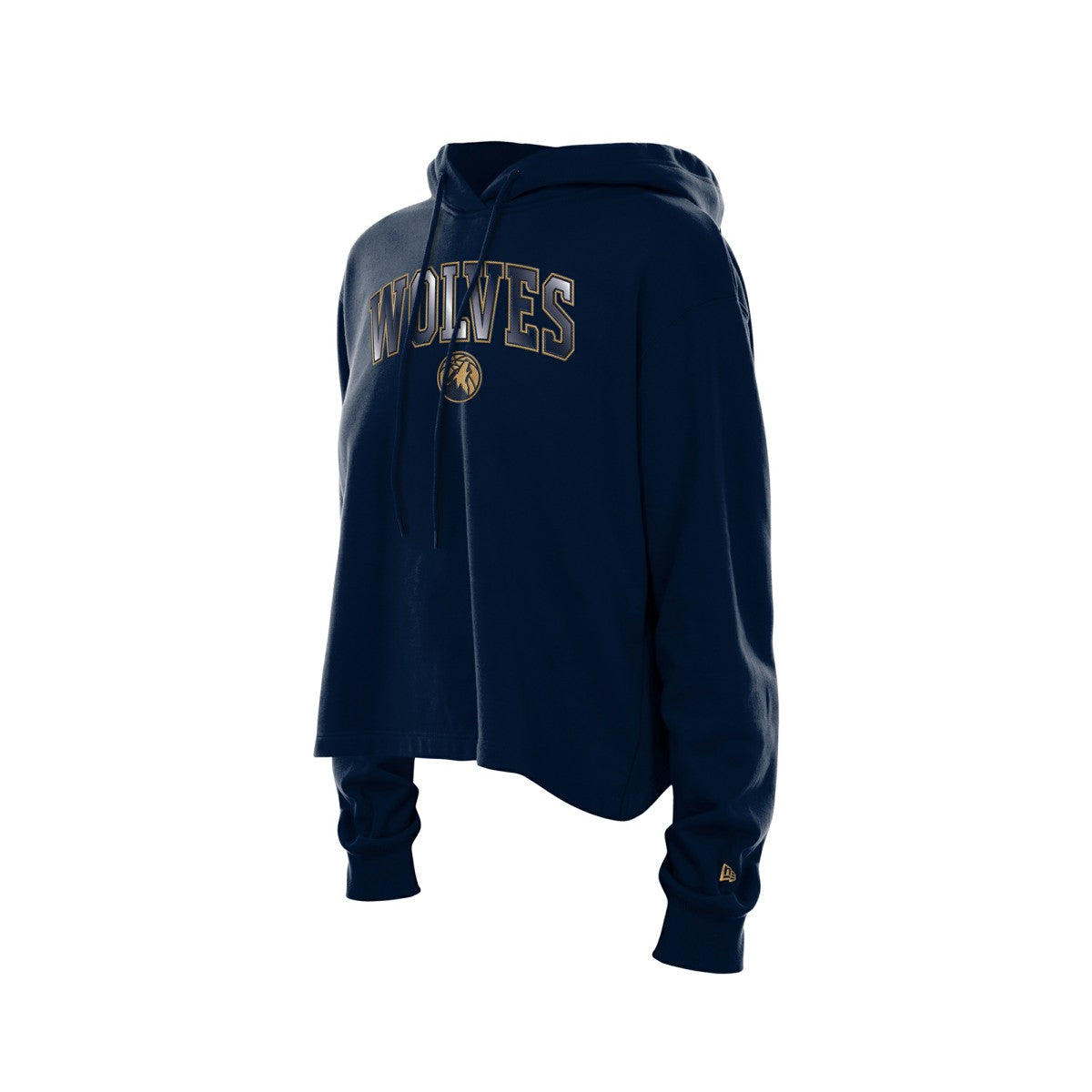 Navy Minnesota Timberwolves Women's Glam Game Open Back Hoodie | NBA