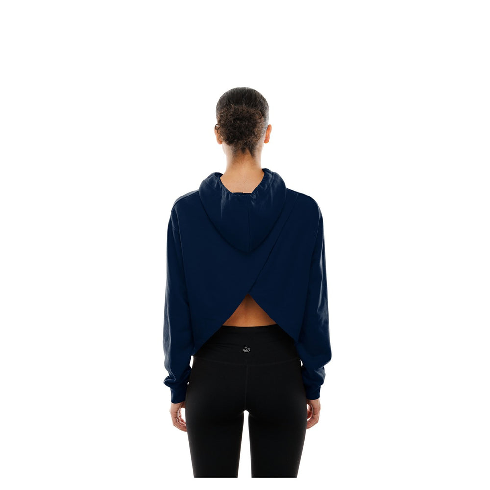 Navy Minnesota Timberwolves Women's Glam Game Open Back Hoodie | NBA