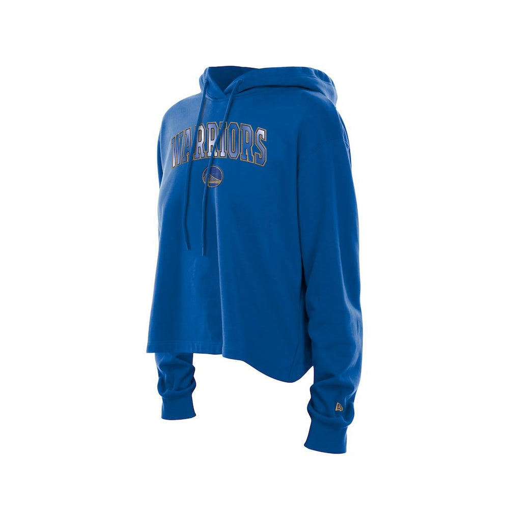 Royal Golden State Warriors Women's Glam Game Open Back Hoodie sale | NBA