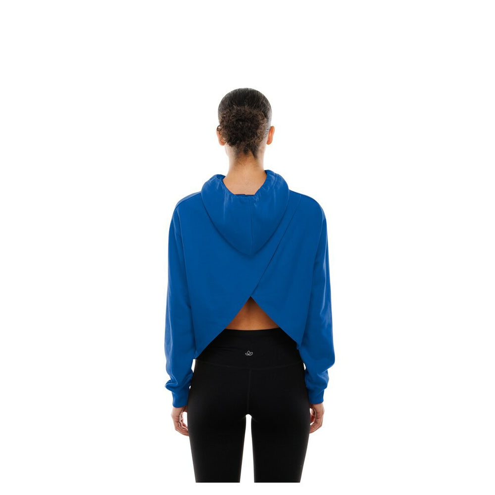 Blue New York Knicks Women's Glam Game Open Back Hoodie | NBA