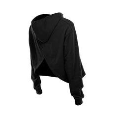 Black Chicago Bulls Women's Glam Game Open Back Hoodie | NBA