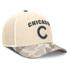 Chicago Cubs Nike Camo Natural Pack Rise Adjustable Trucker Hat - MLB Hats