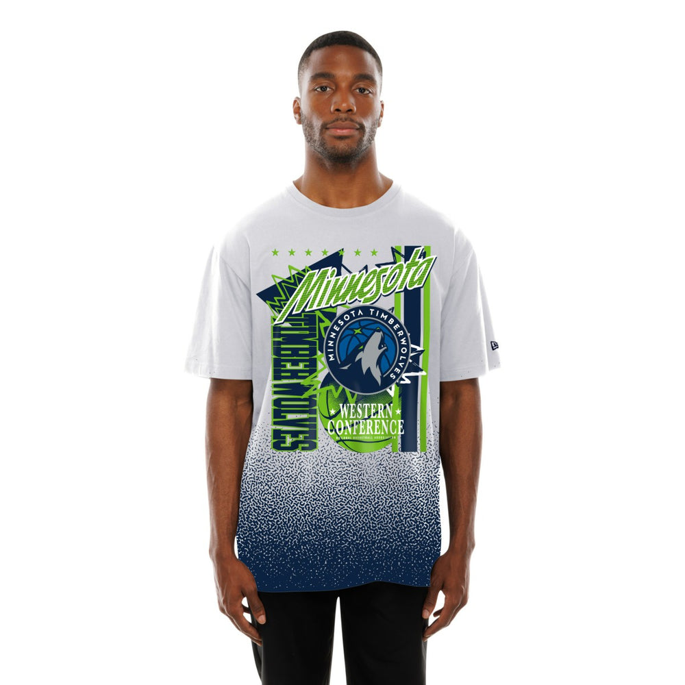 White Minnesota Timberwolves Injection Sport Classics T-Shirt | NBA