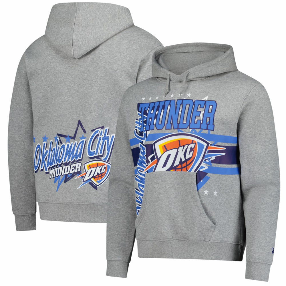 Heather Gray Oklahoma City Thunder Injection Sport Classics Fleece Hoodie | NBA