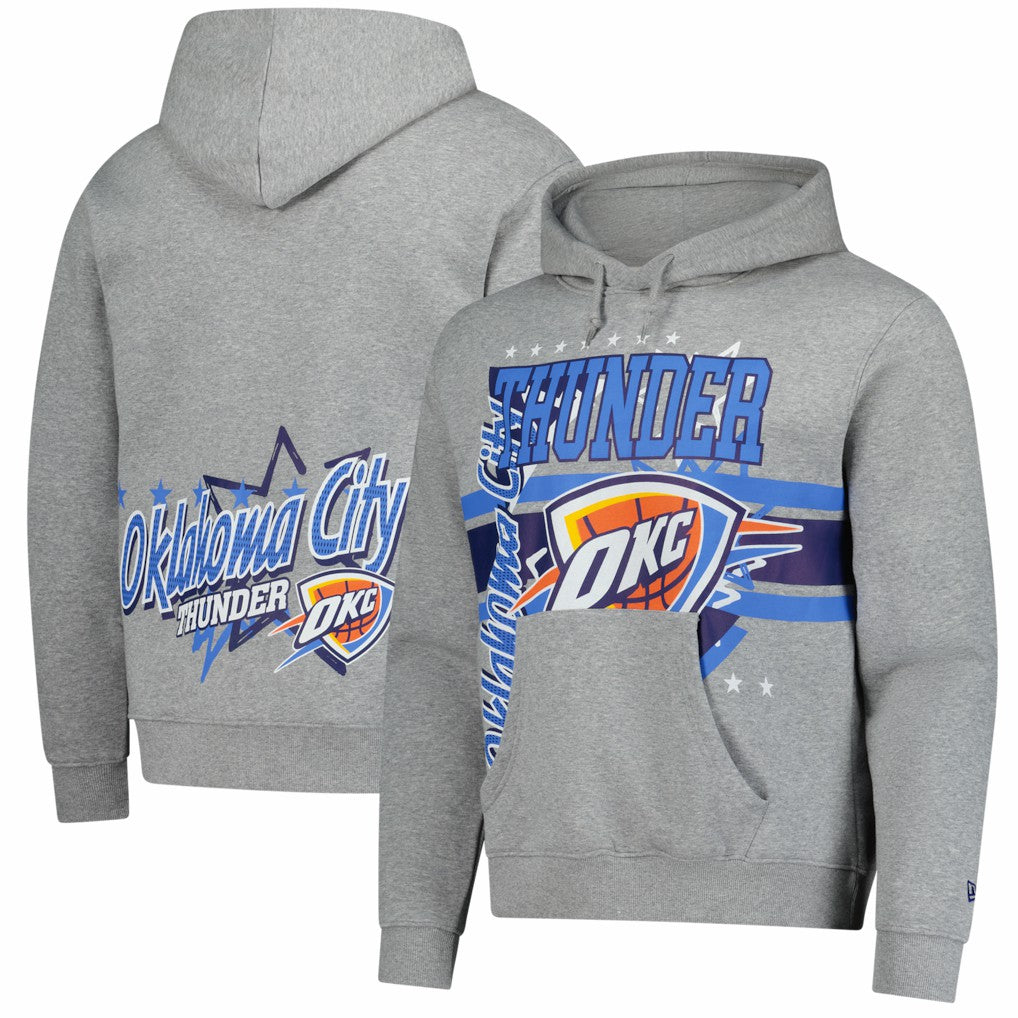 Heather Gray Oklahoma City Thunder Injection Sport Classics Fleece Hoodie | NBA