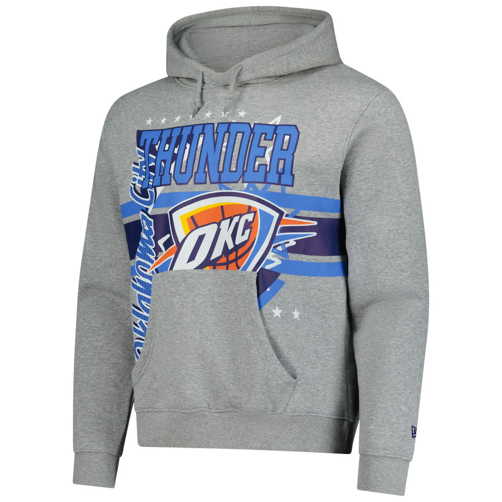 Heather Gray Oklahoma City Thunder Injection Sport Classics Fleece Hoodie | NBA
