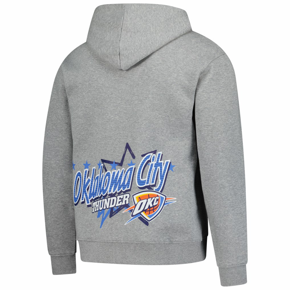 Heather Gray Oklahoma City Thunder Injection Sport Classics Fleece Hoodie | NBA