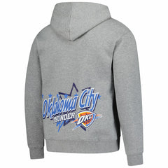 Heather Gray Oklahoma City Thunder Injection Sport Classics Fleece Hoodie | NBA