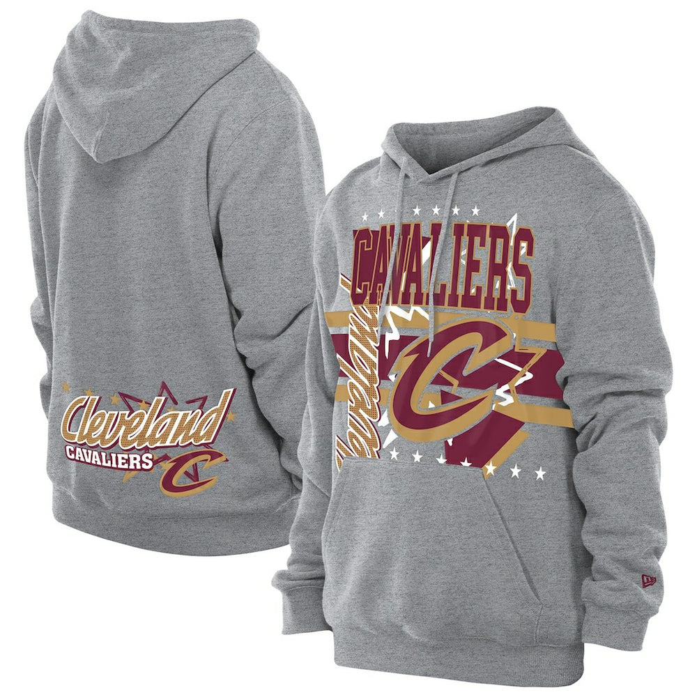 Heather Gray Cleveland Cavaliers Injection Sport Classics Fleece Hoodie sale | NBA