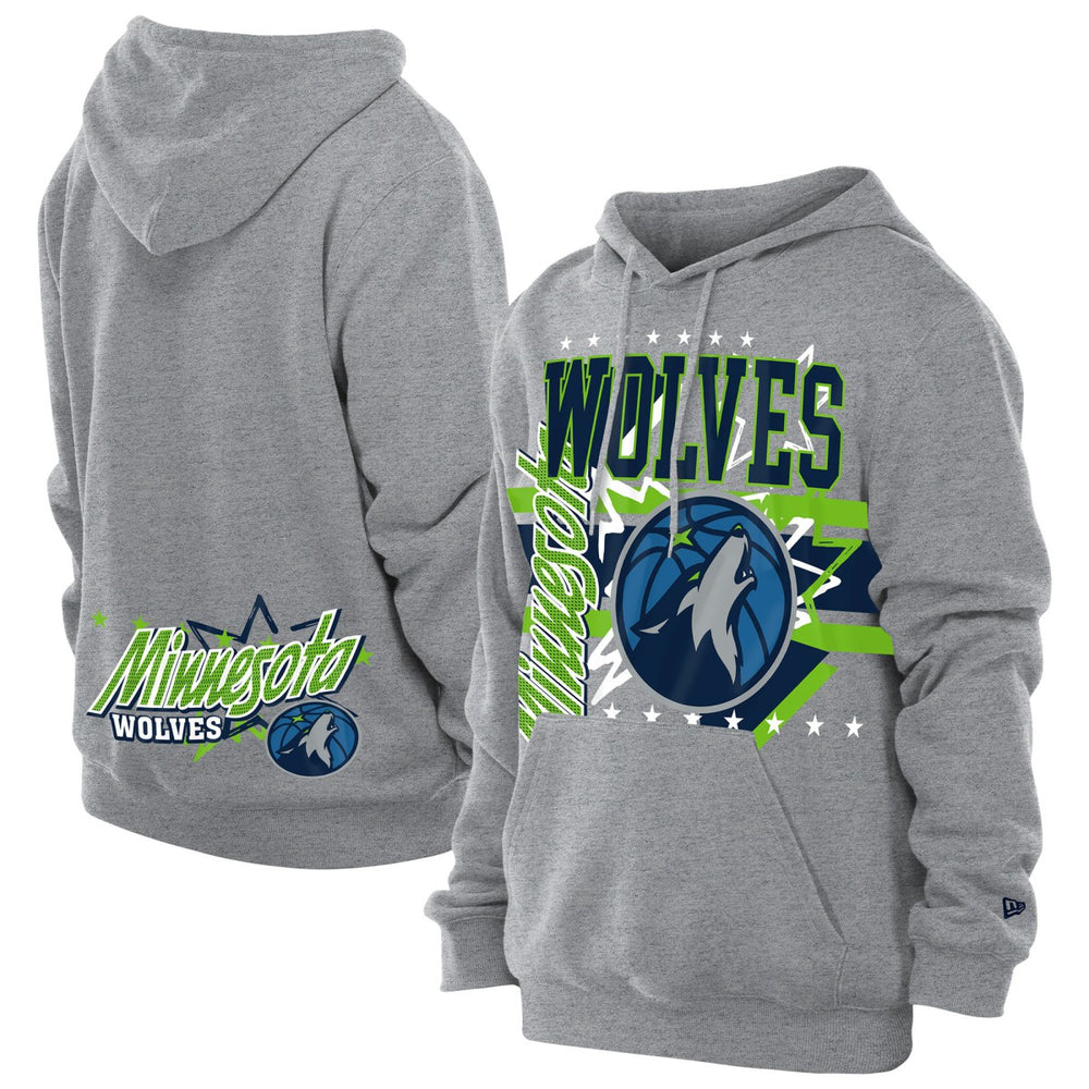 Heather Gray Minnesota Timberwolves Injection Sport Classics Fleece Hoodie | NBA
