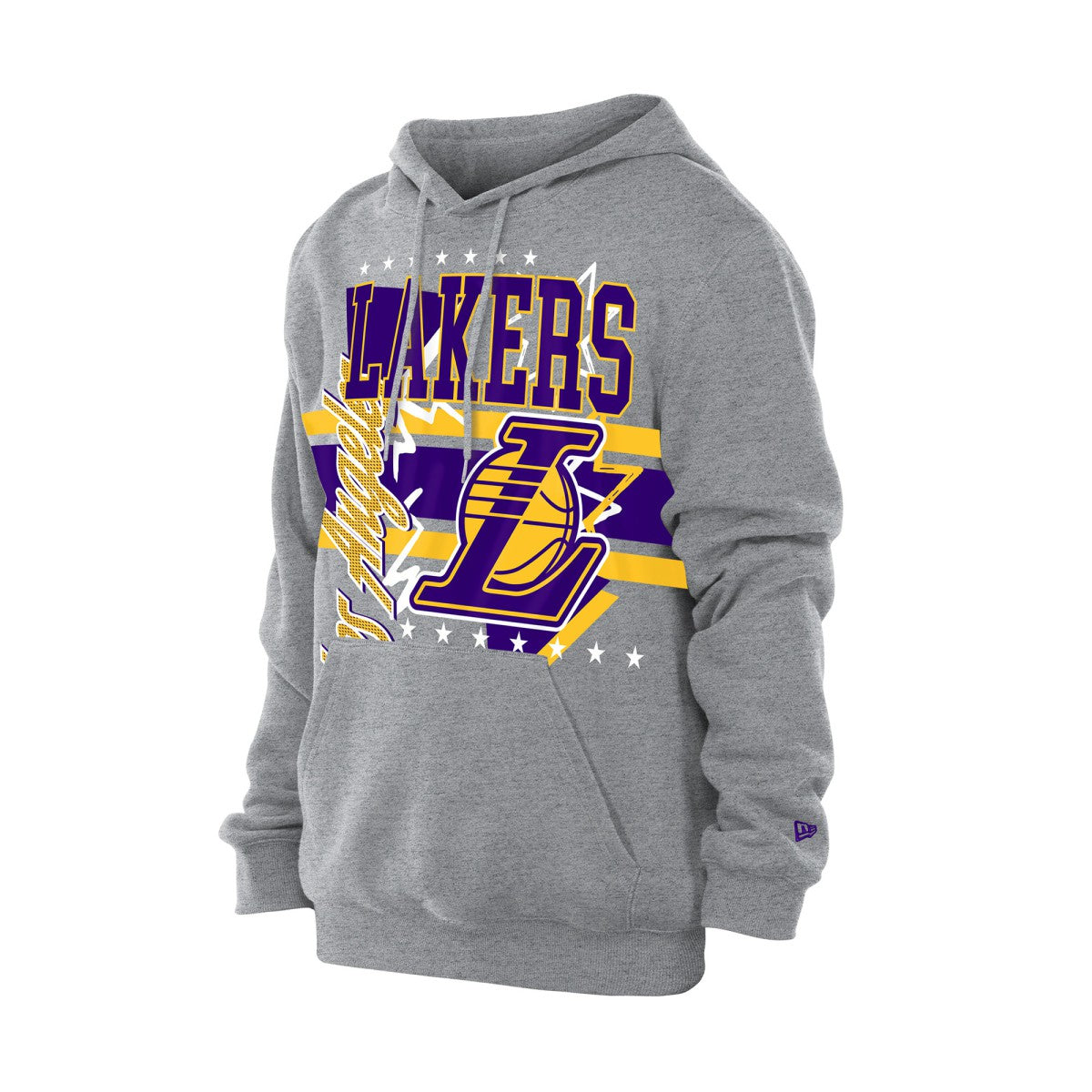 Heather Gray Los Angeles Lakers Injection Sport Classics Fleece Hoodie | NBA