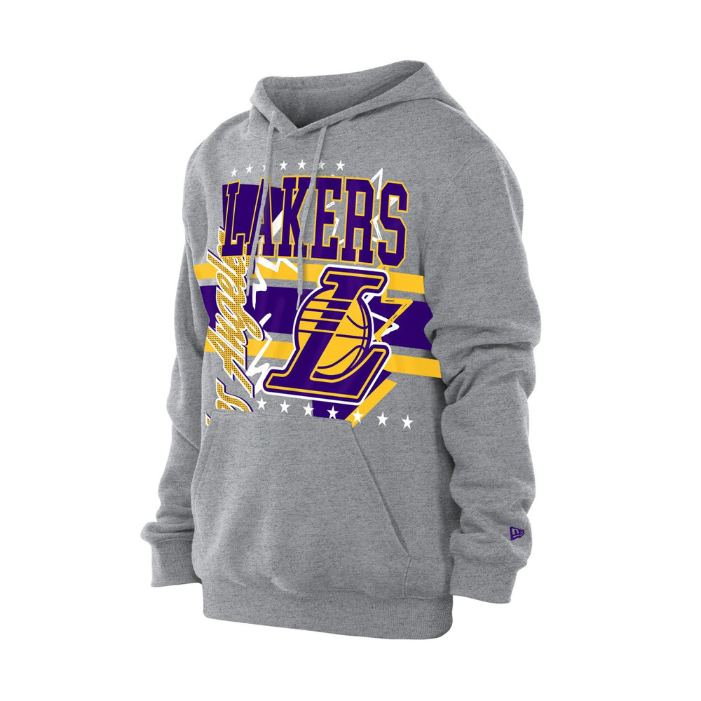 Heather Gray Los Angeles Lakers Injection Sport Classics Fleece Hoodie | NBA