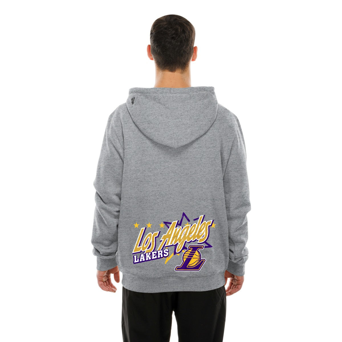 Heather Gray Los Angeles Lakers Injection Sport Classics Fleece Hoodie | NBA