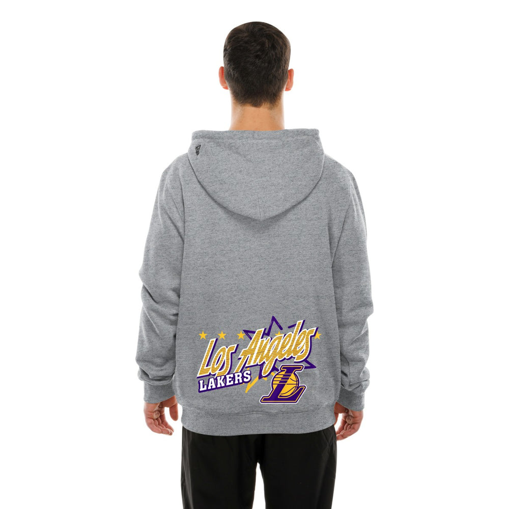 Heather Gray Los Angeles Lakers Injection Sport Classics Fleece Hoodie | NBA