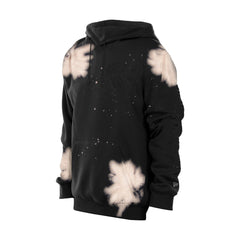 Black New York Knicks Injection Bleached Out Raw Edge Hoodie | NBA