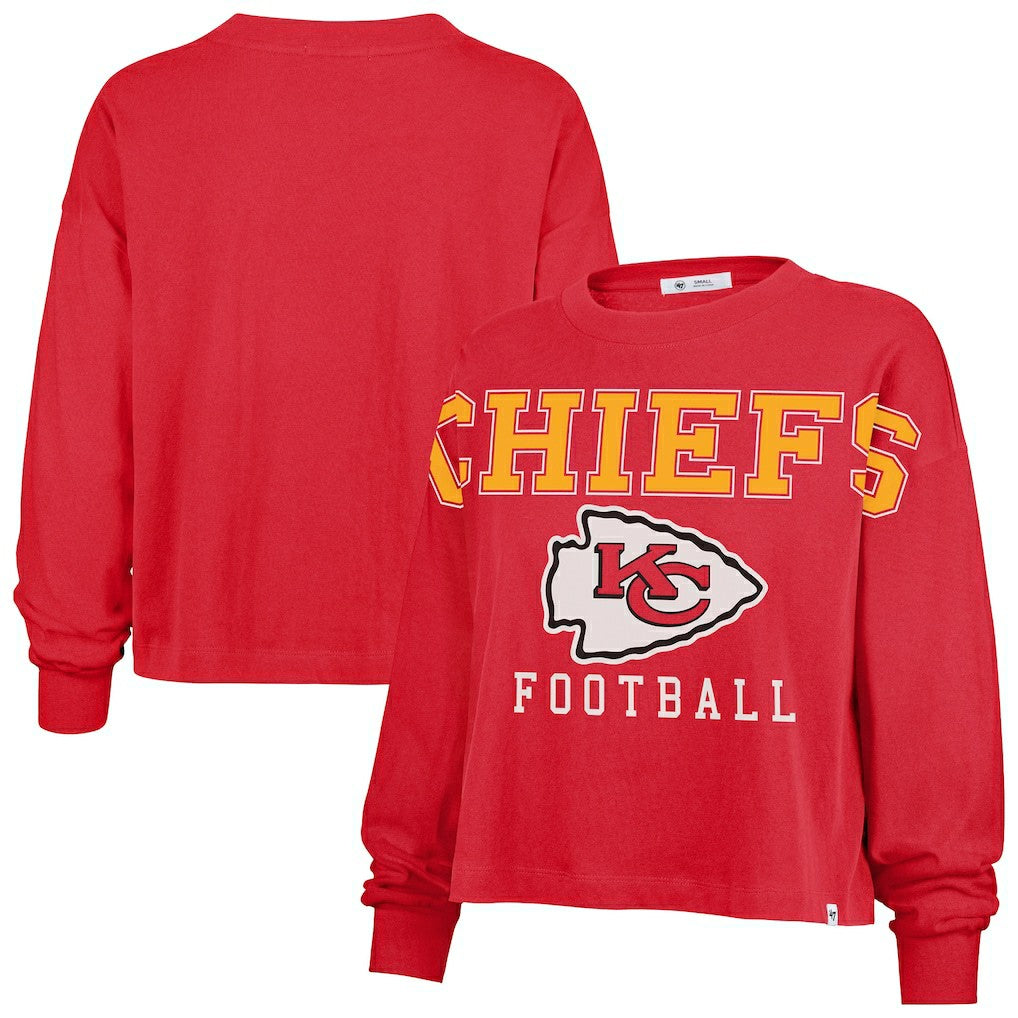 Kansas City Chiefs '47 Women's Outreach City Oversized Long Sleeve T-Shirt | NFL Near me