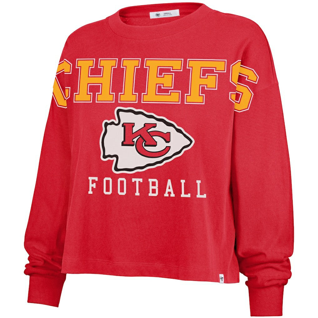 Kansas City Chiefs '47 Women's Outreach City Oversized Long Sleeve T-Shirt | NFL Near me