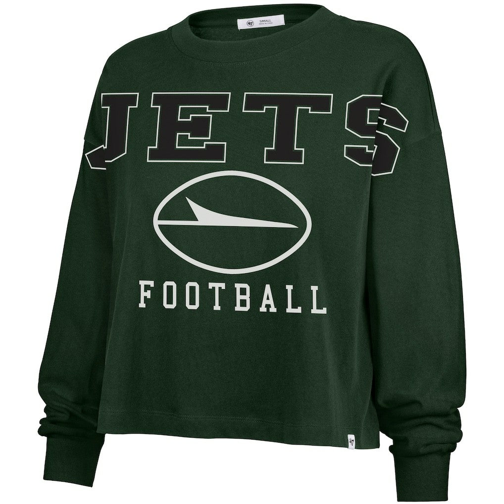 New York Jets '47 Women's Outreach City Oversized Long Sleeve T-Shirt | NFL Hot