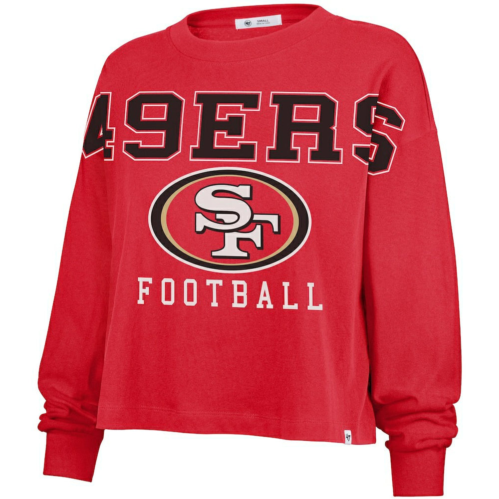 San Francisco 49ers '47 Women's Outreach City Oversized Long Sleeve T-Shirt | NFL Sale