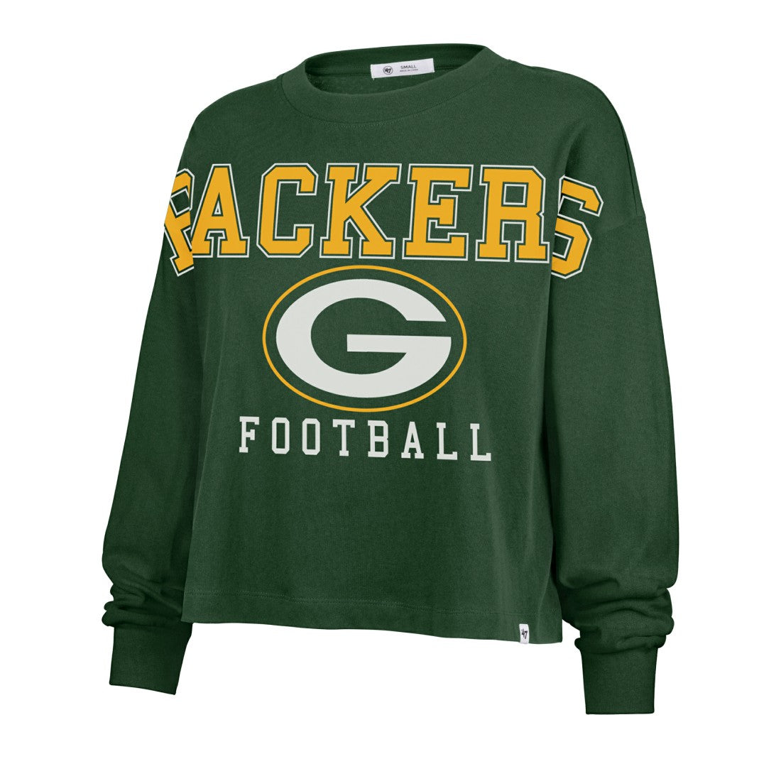 Green Bay Packers '47 Women's Outreach City Oversized Long Sleeve T-Shirt | NFL New
