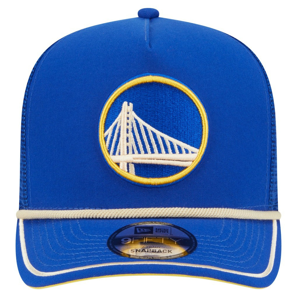 Royal Golden State Warriors Vintage Team Rope A-Frame 9FIFTY Snapback Hat sale | NBA