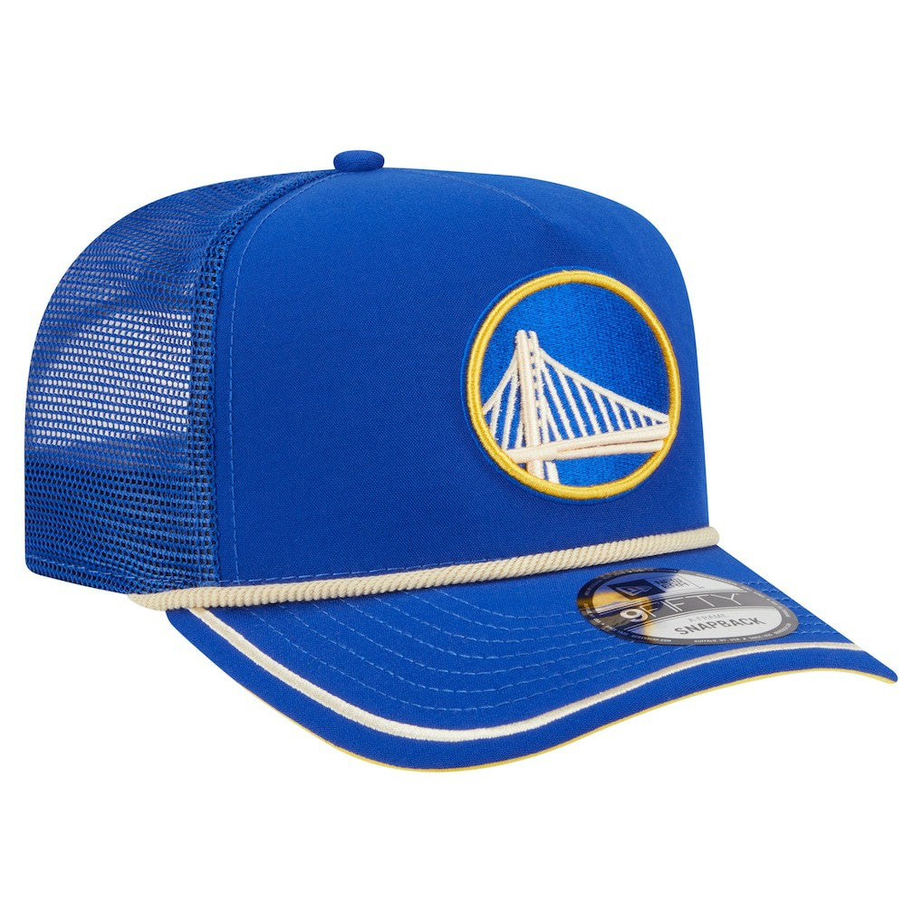 Royal Golden State Warriors Vintage Team Rope A-Frame 9FIFTY Snapback Hat sale | NBA