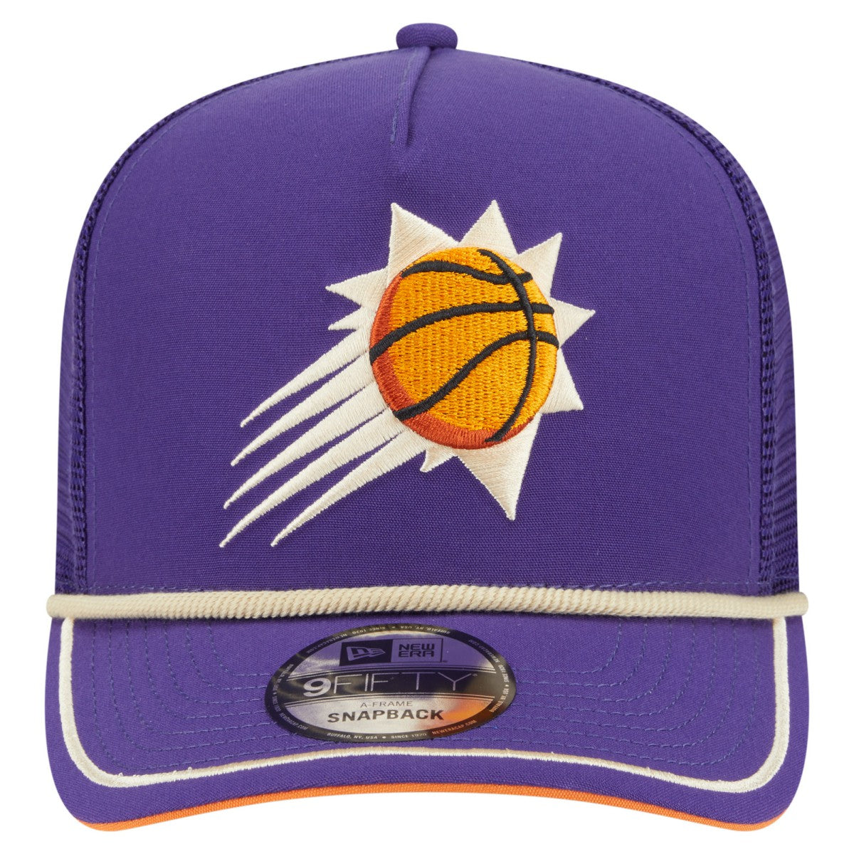 Purple Phoenix Suns Vintage Team Rope A-Frame 9FIFTY Snapback Hat | NBA