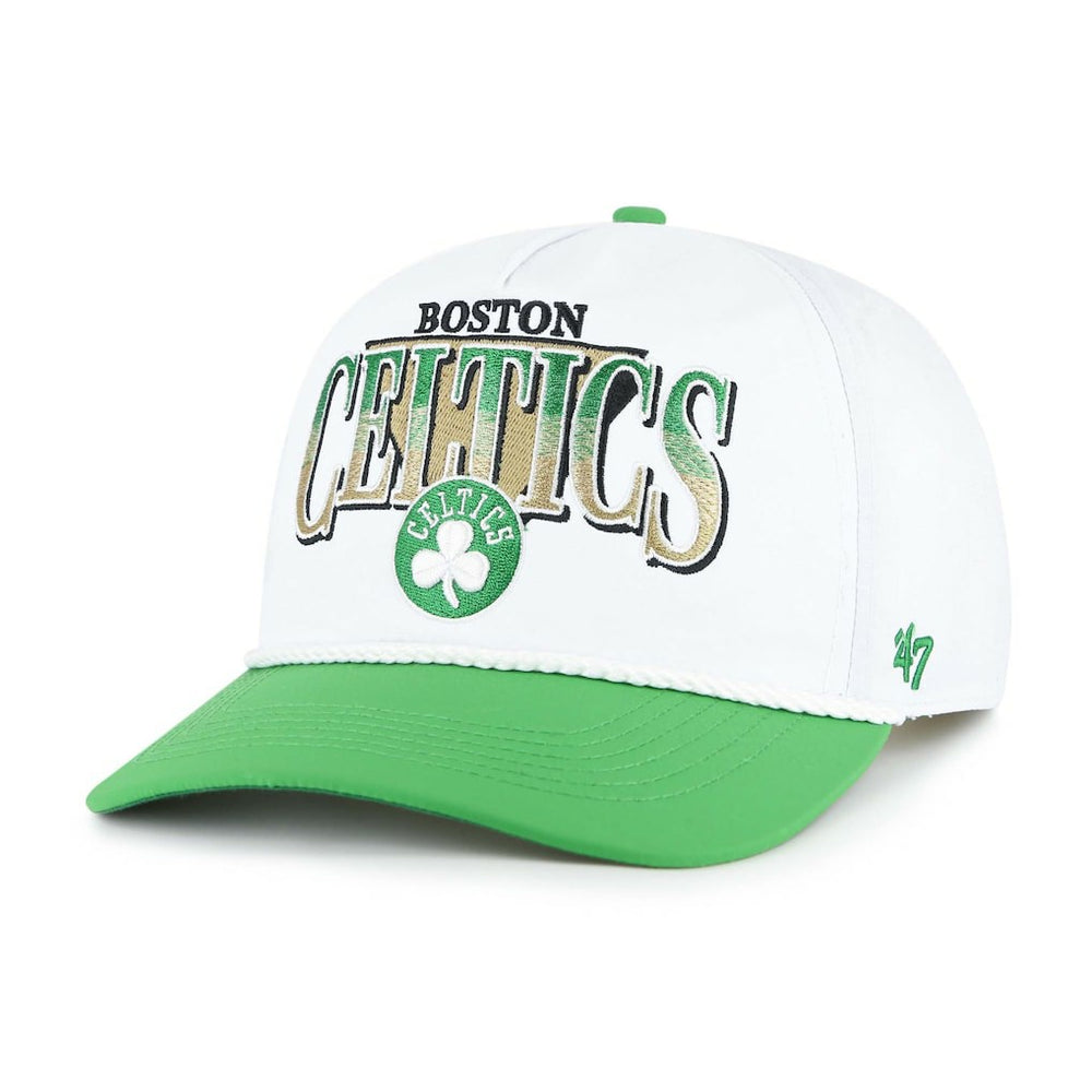 White/Kelly Green Boston Celtics '47 Tribute Two-Tone Hitch Adjustable Hat | NBA