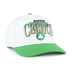 White/Kelly Green Boston Celtics '47 Tribute Two-Tone Hitch Adjustable Hat | NBA