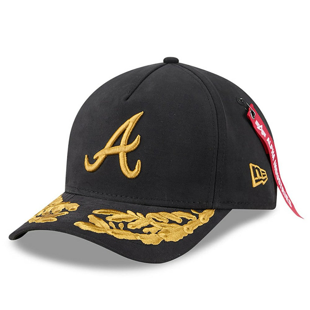 Atlanta Braves New Era x Alpha Industries A-Frame 9FORTY Adjustable Hat - MLB Hats