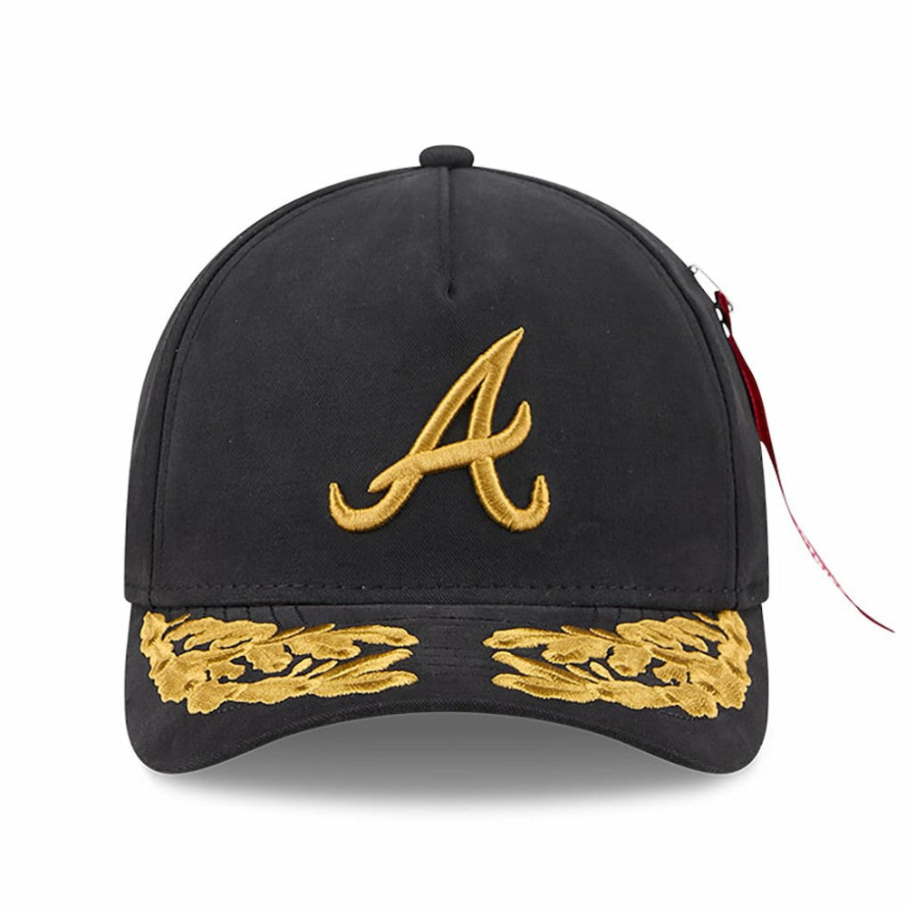 Atlanta Braves New Era x Alpha Industries A-Frame 9FORTY Adjustable Hat - MLB Hats