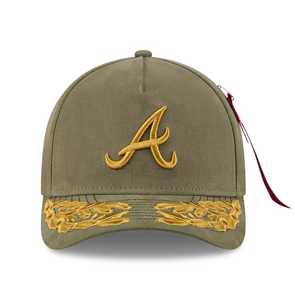 Atlanta Braves New Era x Alpha Industries A-Frame 9FORTY Adjustable Hat - MLB Hats