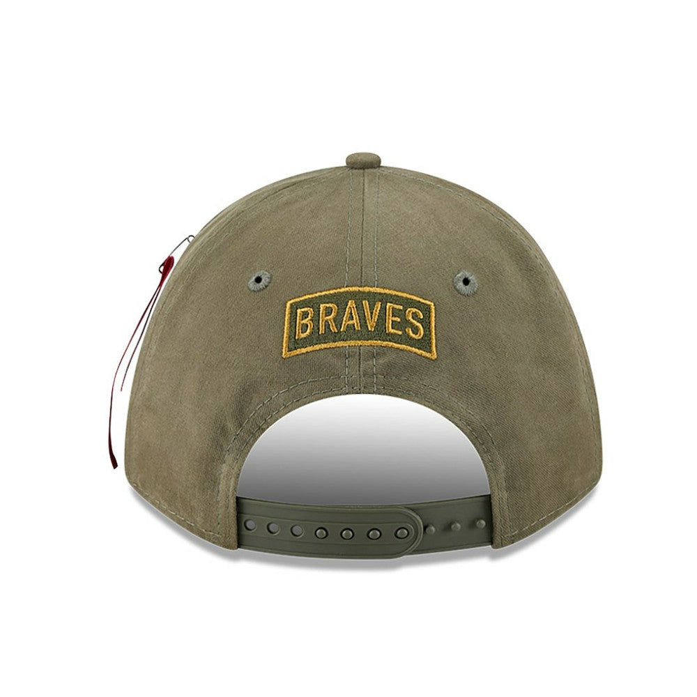 Atlanta Braves New Era x Alpha Industries A-Frame 9FORTY Adjustable Hat - MLB Hats