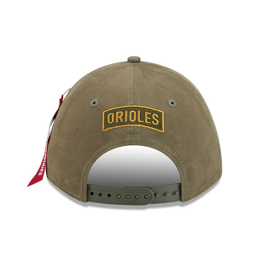 Baltimore Orioles New Era x Alpha Industries A-Frame 9FORTY Adjustable Hat - MLB Hats