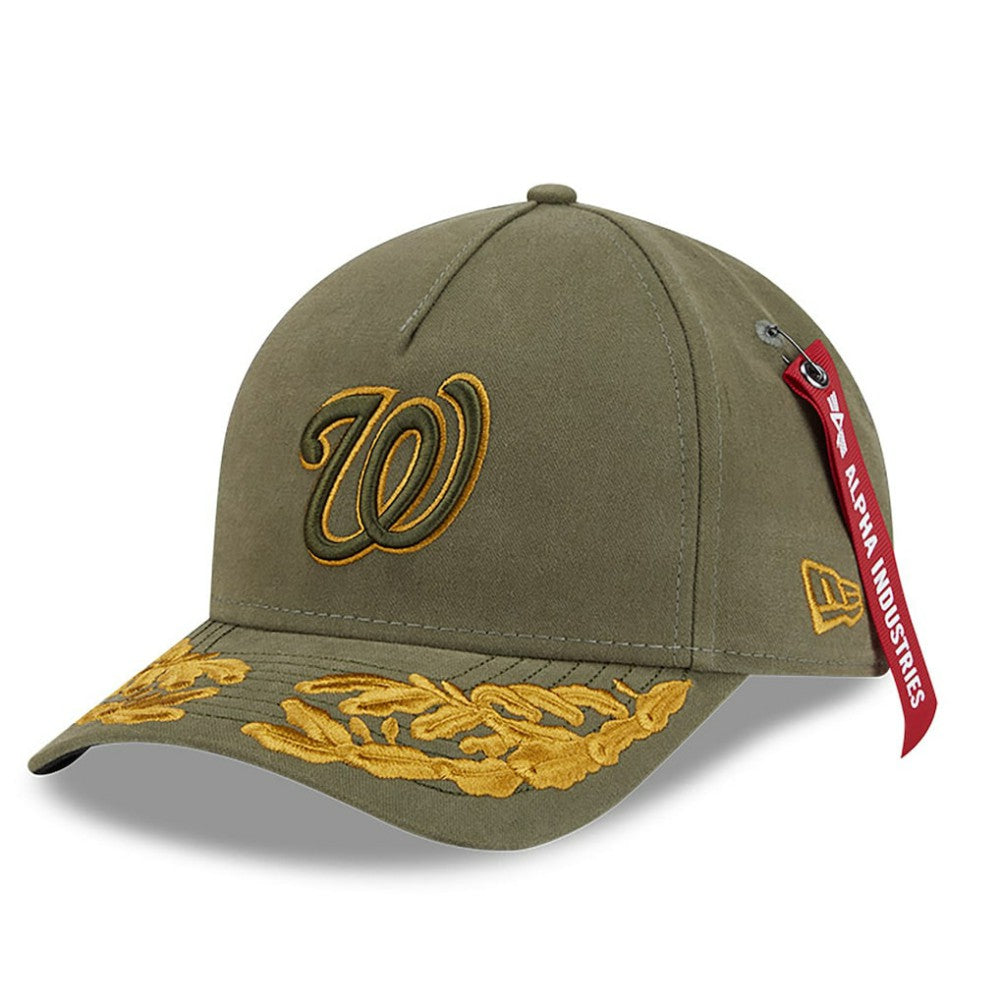 Washington Nationals New Era x Alpha Industries A-Frame 9FORTY Adjustable Hat - MLB Hats