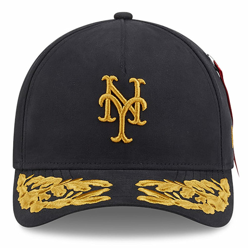 New York Mets New Era x Alpha Industries A-Frame 9FORTY Adjustable Hat - MLB Hats