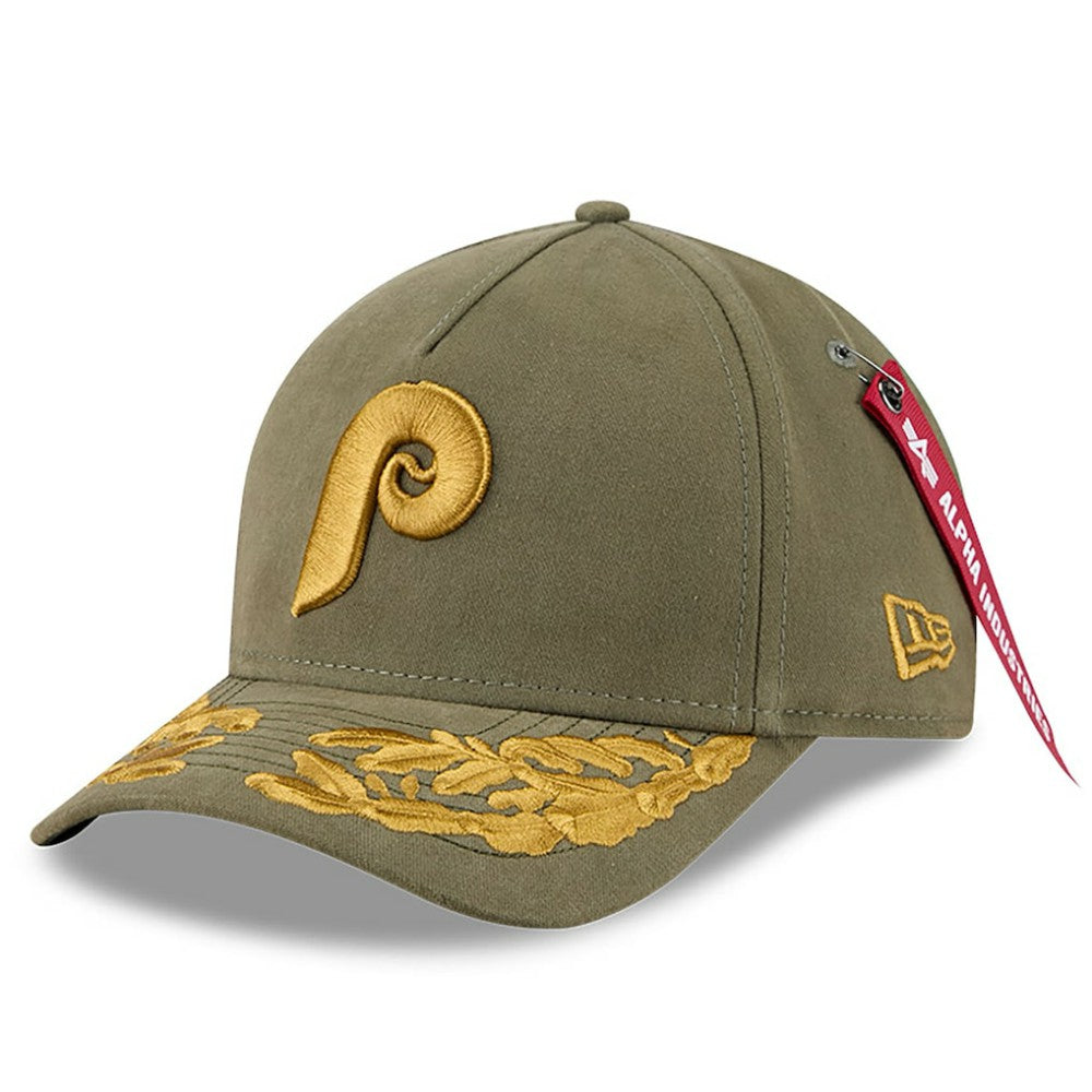 Philadelphia Phillies New Era x Alpha Industries A-Frame 9FORTY Adjustable Hat - MLB Hats