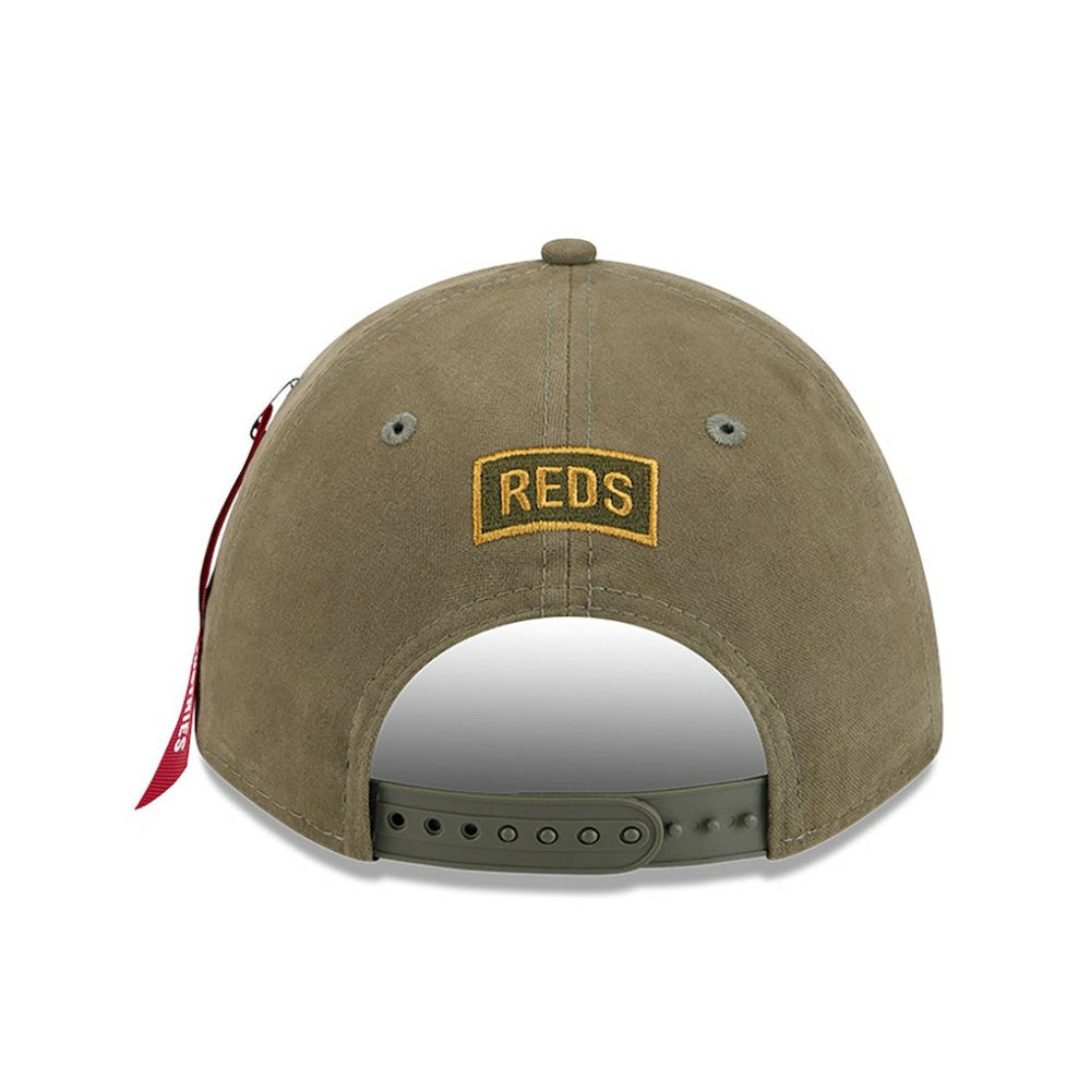 Cincinnati Reds New Era x Alpha Industries A-Frame 9FORTY Adjustable Hat - MLB Hats