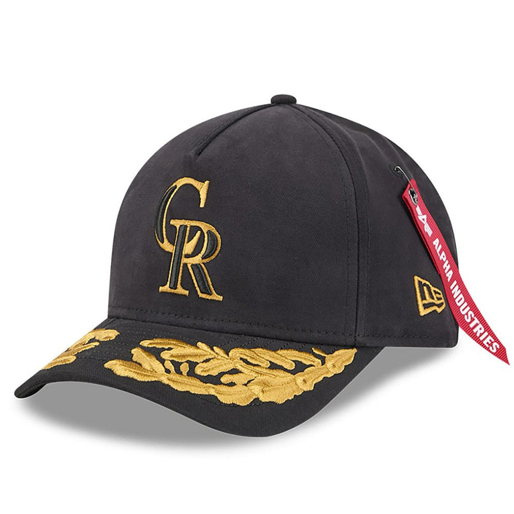 Colorado Rockies New Era x Alpha Industries A-Frame 9FORTY Adjustable Hat - MLB Hats
