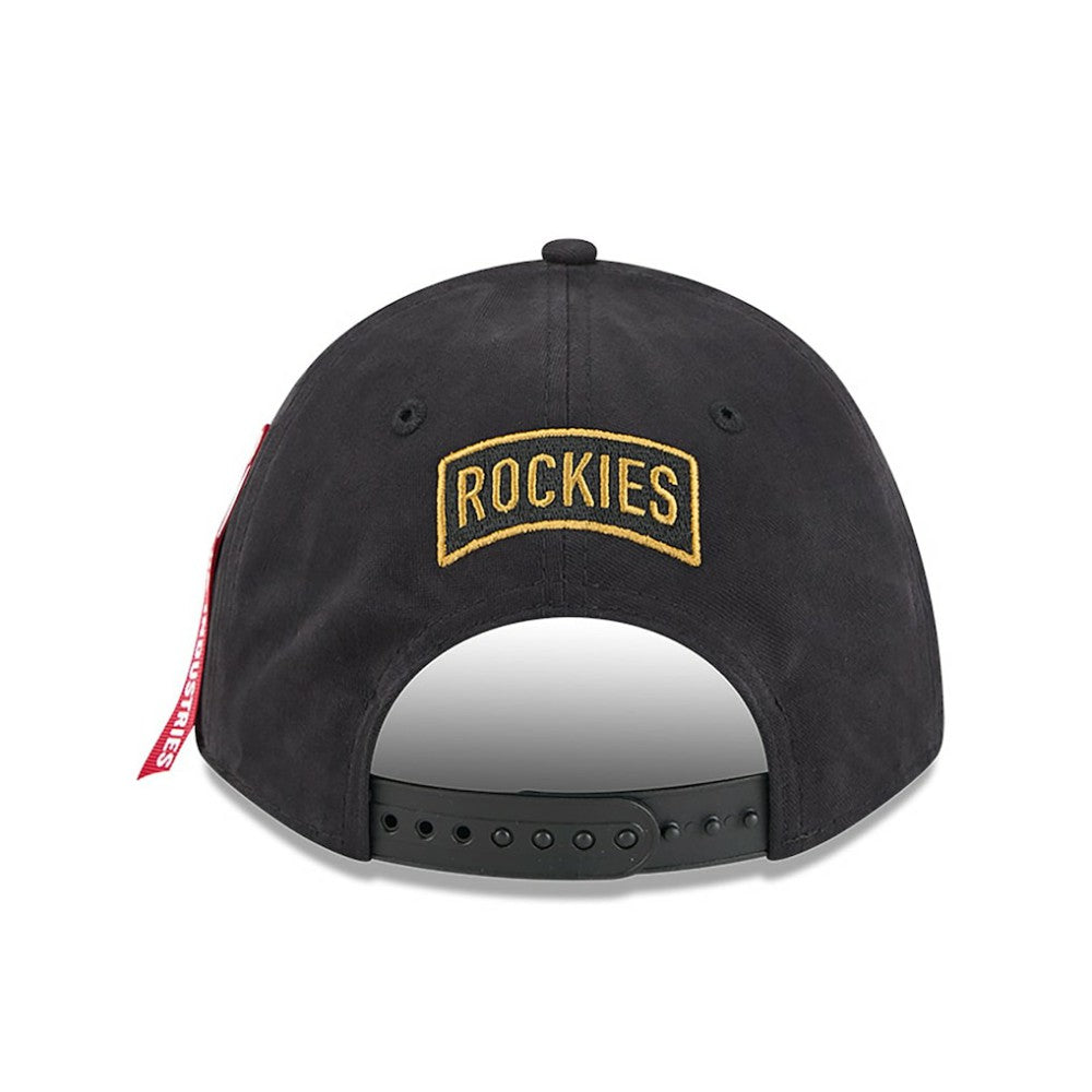 Colorado Rockies New Era x Alpha Industries A-Frame 9FORTY Adjustable Hat - MLB Hats